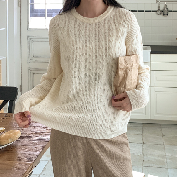 Maternity*Foreground Hachi Cabbage Knit