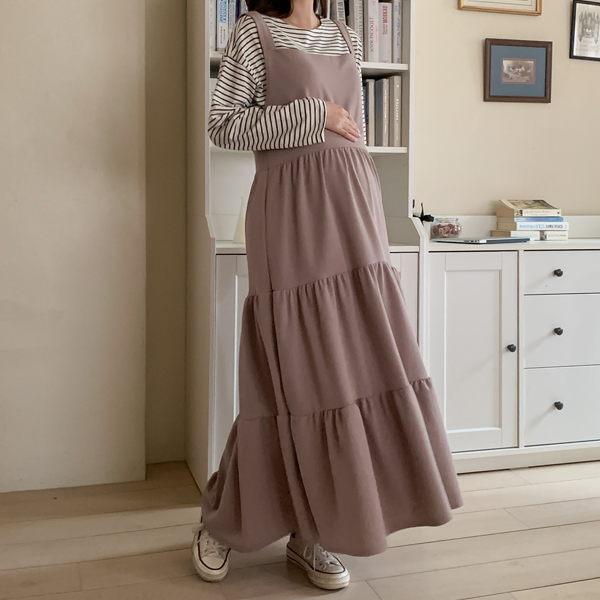 Maternity*Suspender Cancan Maternity Dress