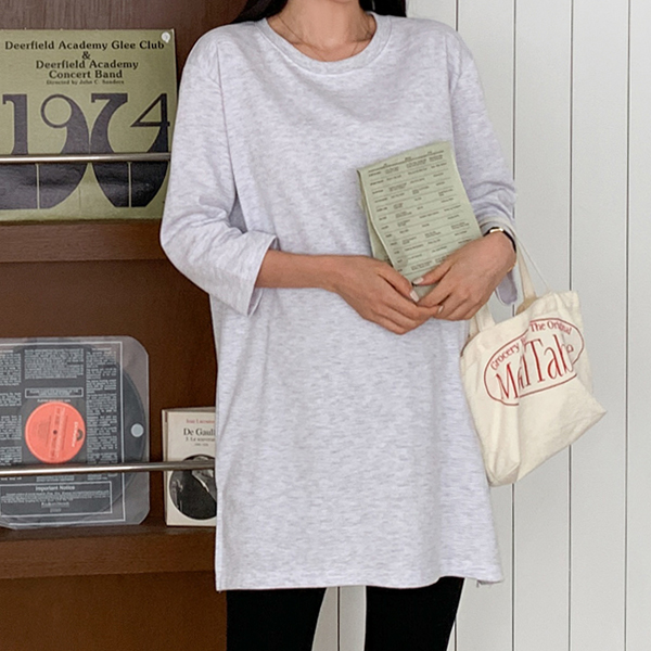 Maternity*Hip-covering 7/8 length Long t-shirts