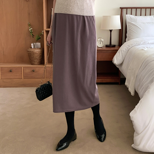 Early and mid-term mom*duo span banding skirt 