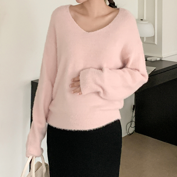 Maternity*Milky V-neck knit