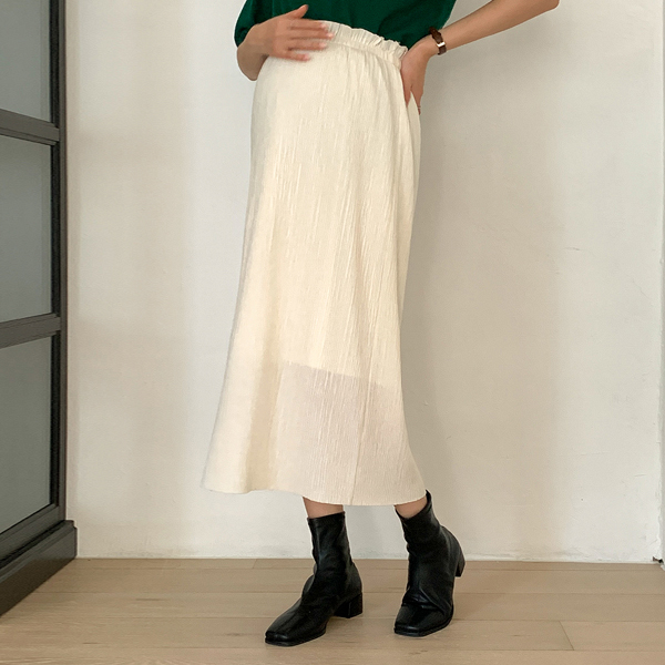 Early-mid mom*Urban high-frill banding skirt