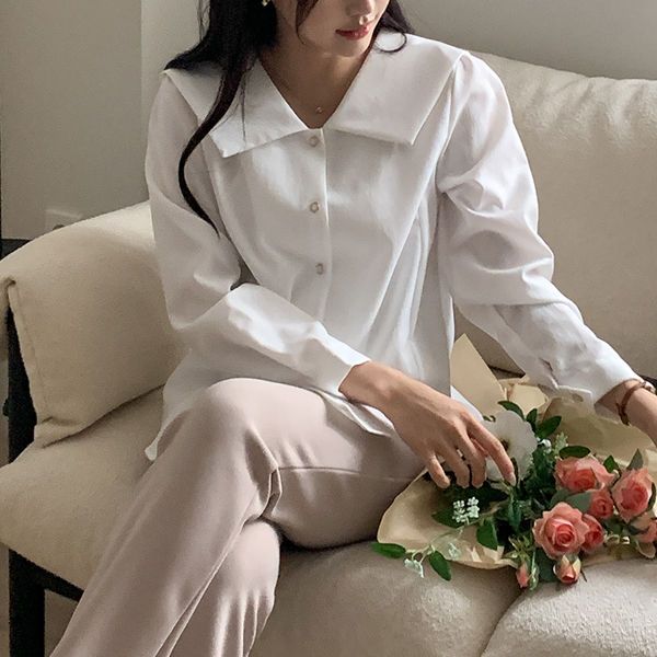 Maternity*Sera Pearl Bean Blouse