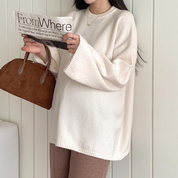 Maternity*Pong Pong Boxy Round Knit