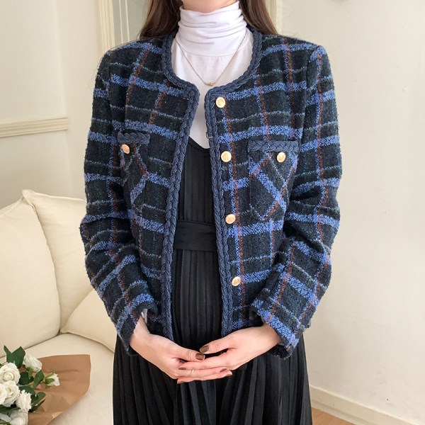 Maternity*Buckle Blooming Tweed Jacket