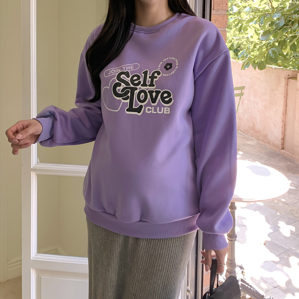 Maternity*Self-love fleece t-shirt