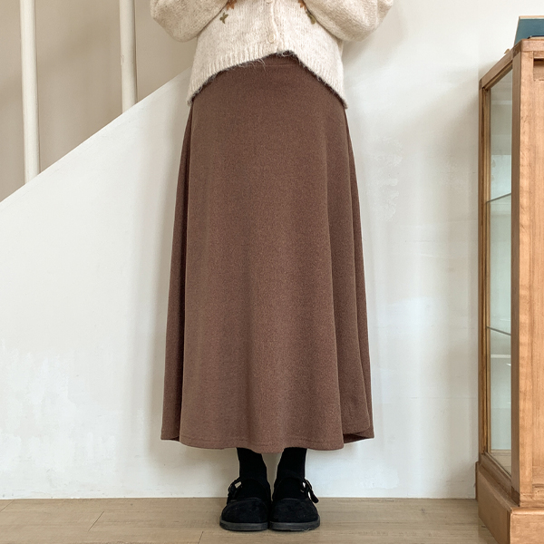 Maternity*Warm flare line maternity skirt