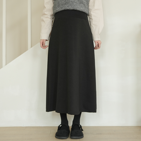 Maternity*Warm Mink Flare Maternity Skirt