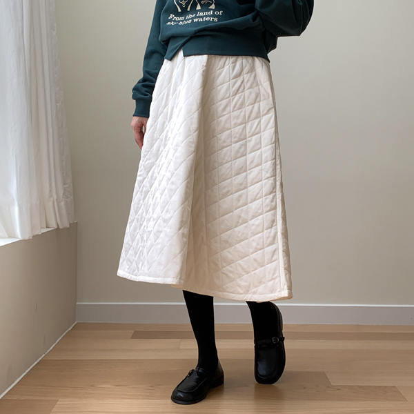 Maternity*Padding Hoodie Maternity Skirt