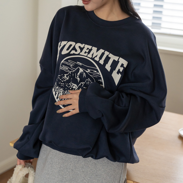 Maternity*Yosemite fleece twill sweatshirt