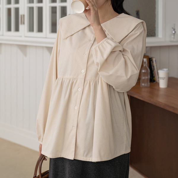 Maternity*Dense golden flare maternity blouse (suitable for breastfeeding)