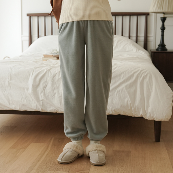 Maternity*Fleece Banding Jogger Maternity Pants