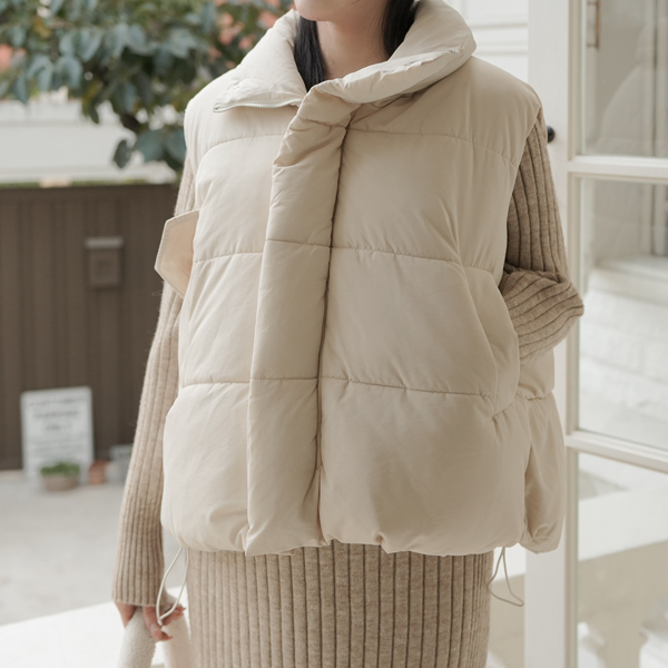 <b>[Limited-time discount]</b> Maternity*Macaron Overfit Padded Vest