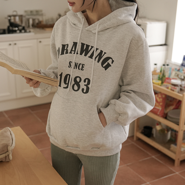 Maternity*Drawing Hooded Hoodie