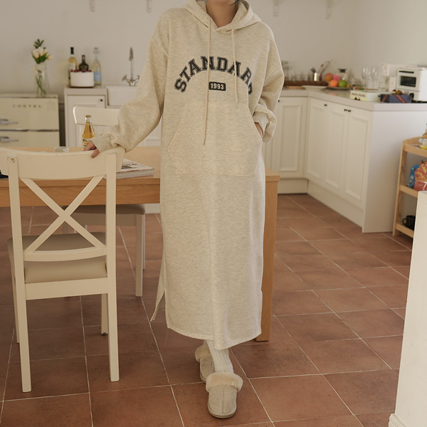 Maternity*Common pocket fleece maternity dress