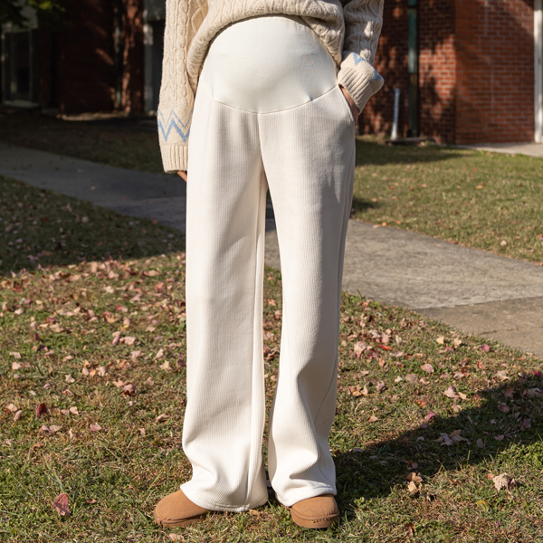 Maternity*Codu Mink Wide Maternity Pants