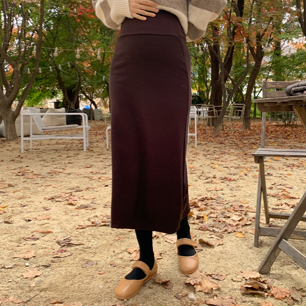 <b>[Limited-time discount]</b> Maternity*Slim basic fleece maternity skirt