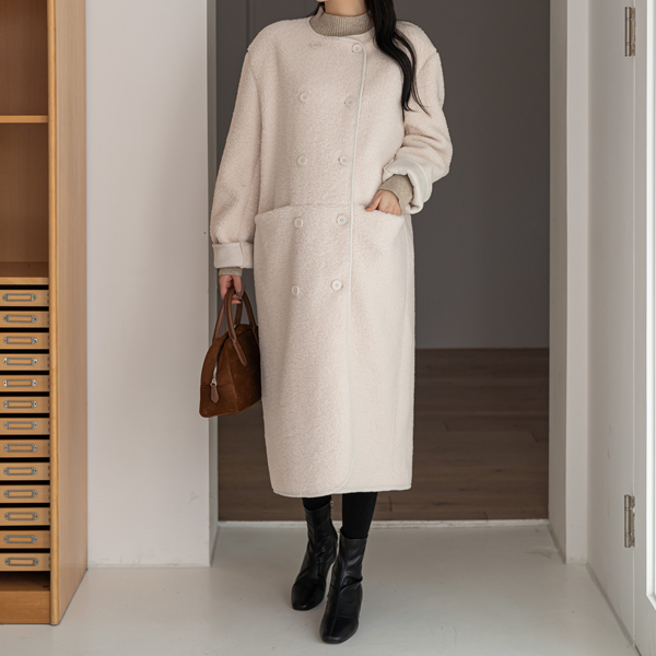 Maternity*Terry Buckle Long Coat