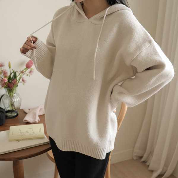 Maternity*overfit Knit Hood