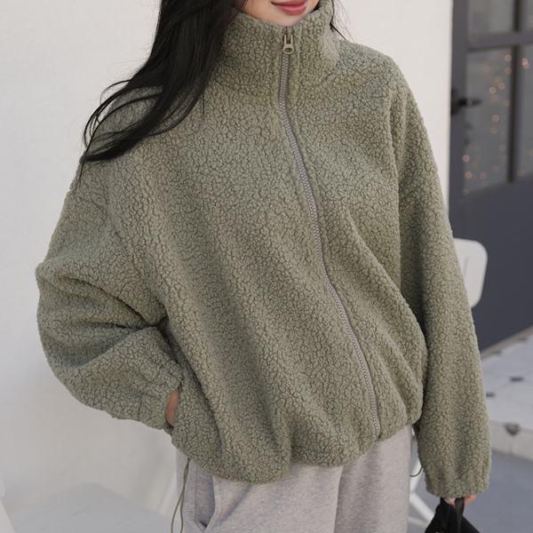 Maternity*Cozy high string dumbbell jumper