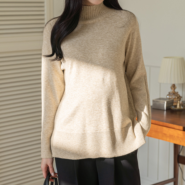 Maternity*Yang Team Loose Half-Length Knit