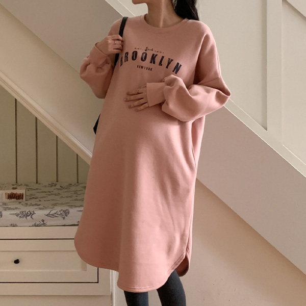 Maternity*Brooklyn fleece maternity dress