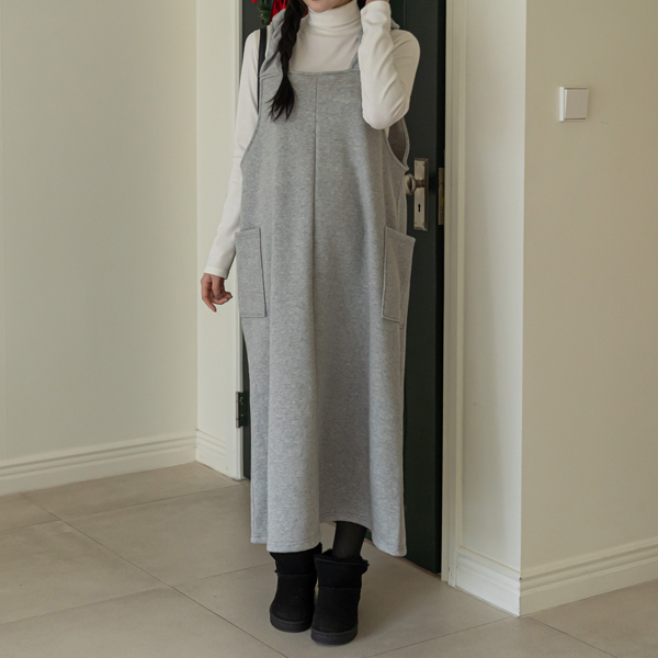 Maternity*Mongol Melbang Fleece Maternity Dress