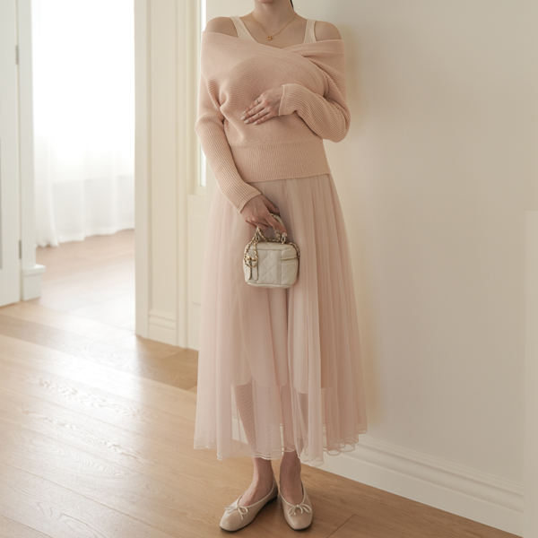 Maternity*Dear Wrap Knit Set Maternity Dress