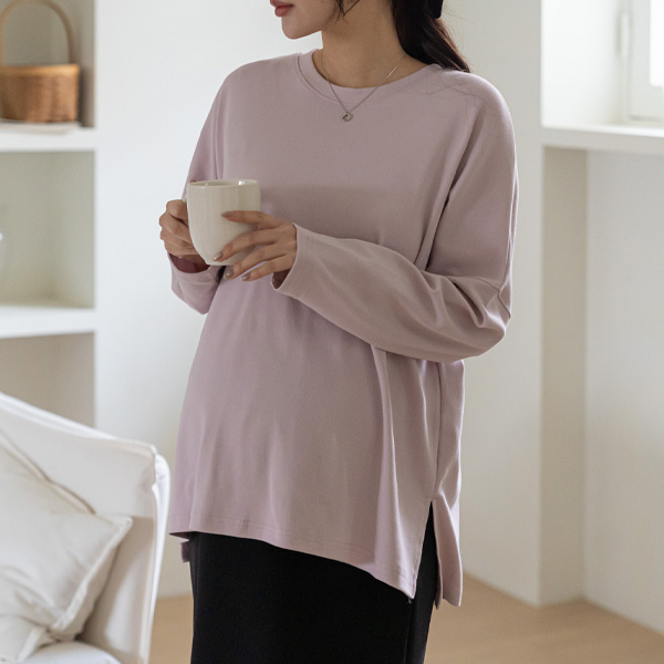 Maternity*Four-sided stretchy maternity t-shirt