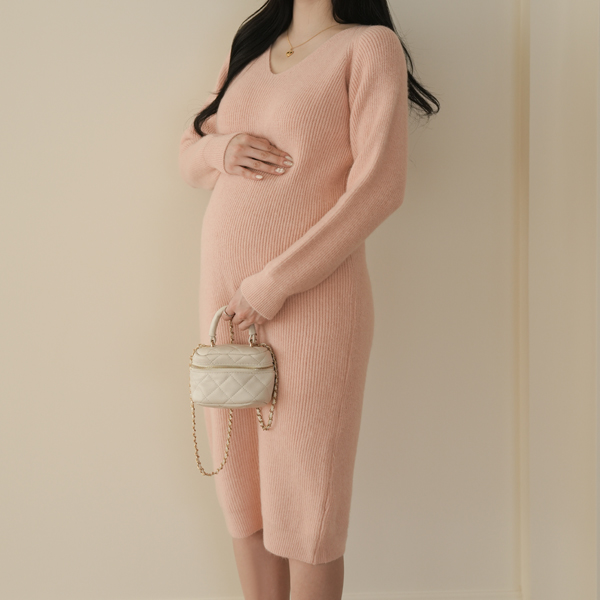 Maternity*Roping Hachi V Maternity One-Piece