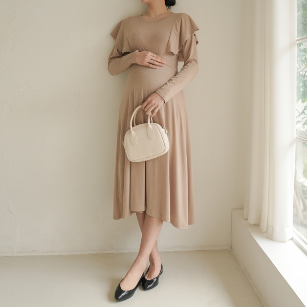 Maternity*Elegant Wing String Maternity Dress