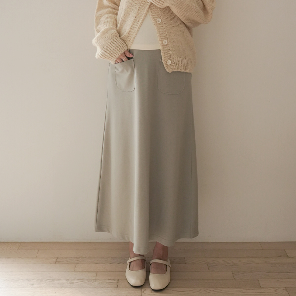 Maternity*Pudding Pocket Span Maternity Skirt