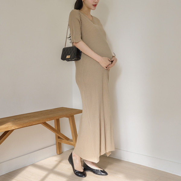 Maternity*Goljiline short sleeve maternity dress