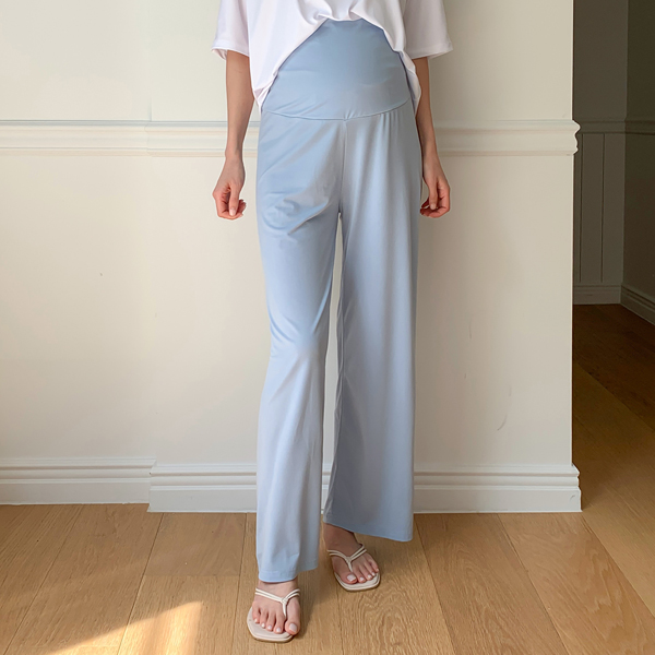 <b>[Special Offer 2-piece Set]</b><br> [Coolity]Maternity*Cooling Touch Wide Maternity Pants