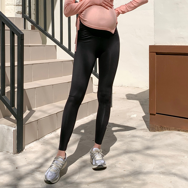 Maternity*Flexible 10-part sports maternity leggings