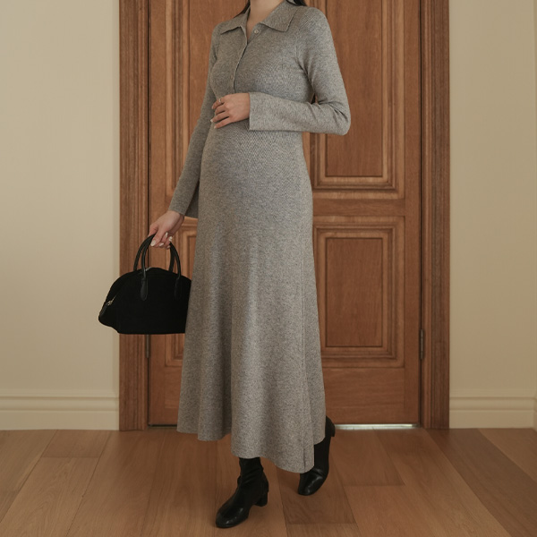 Maternity*Moist Cara Flare Maternity Dress