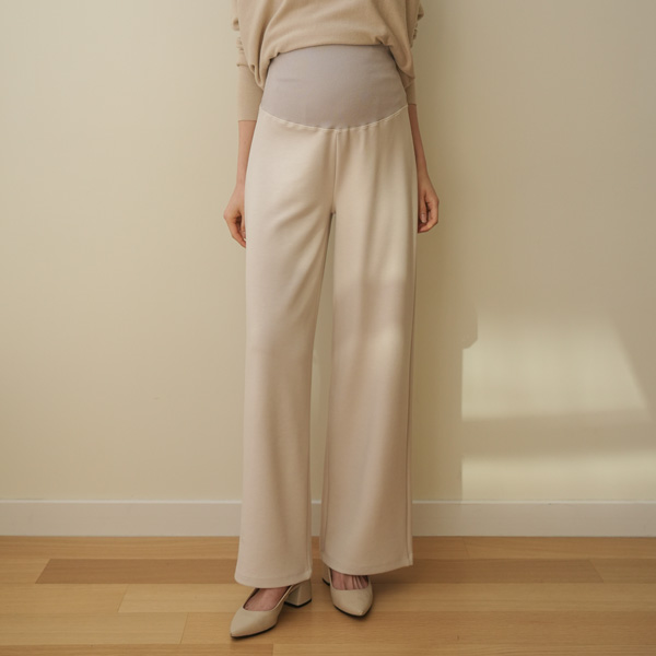 <b>[Open Special]</b> [S-made] Maternity* Comfort Banding Wide Maternity Pants [Ellafit]