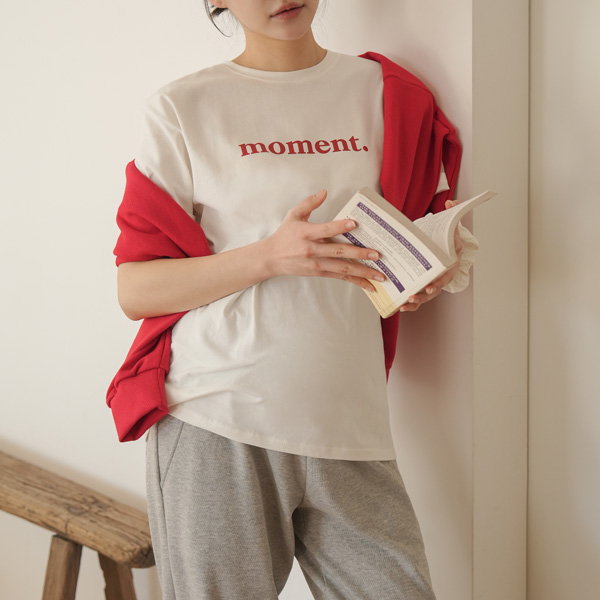 Maternity*Moment Short Sleeve Modal T-shirt