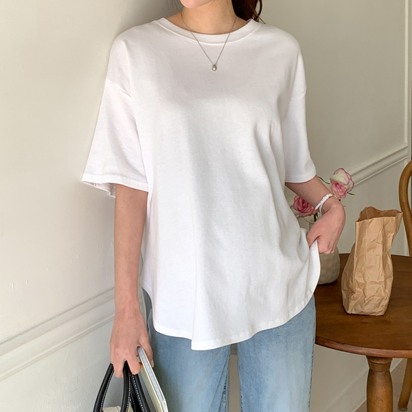 Maternity*Box back cut round T-shirt