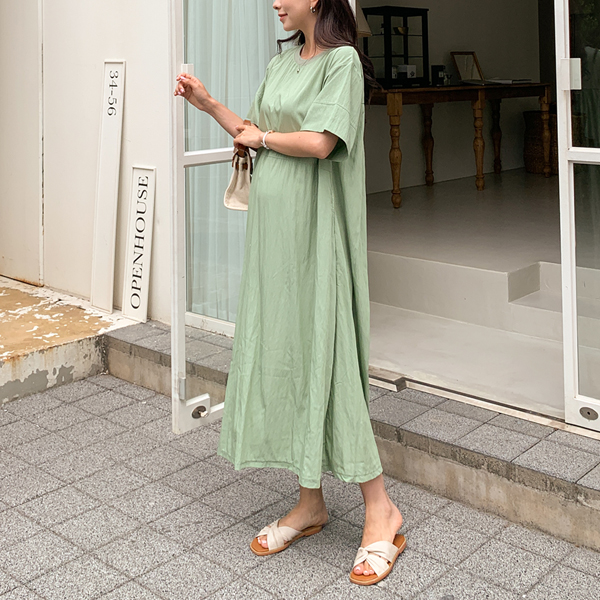 Maternity*Cool incision line maternity dress