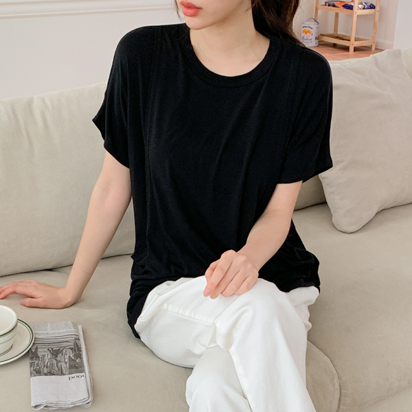 <b>[Special Offer 1+1]</b><br> Nursing clothes*Salang rayon short sleeve nursing tee