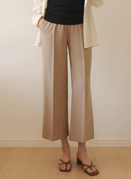 Maternity*Cool challang wide maternity pants
