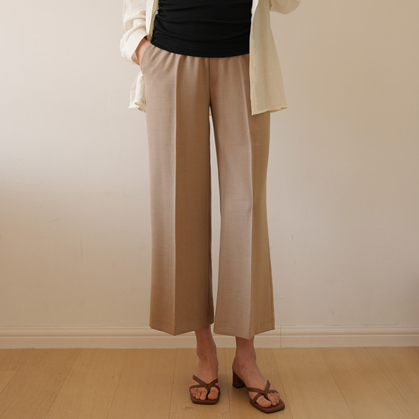 Maternity*Cool challang wide maternity pants