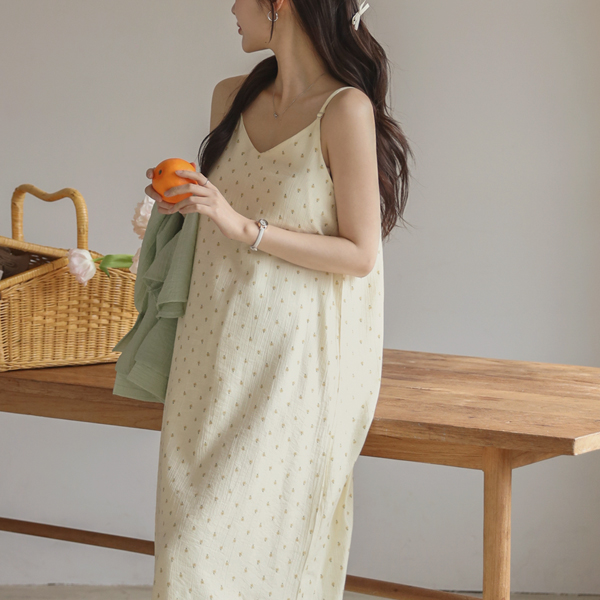 Maternity*Maternity dress with adjustable flower pattern