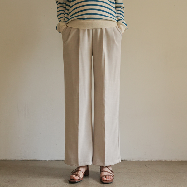 Maternity*Charrpintuck Wide Maternity Pants