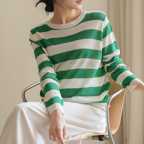 Maternity*Linen cotton single-breasted summer long-sleeved knit