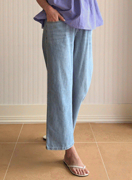 Maternity*Linen Crop Wide Maternity Jeans