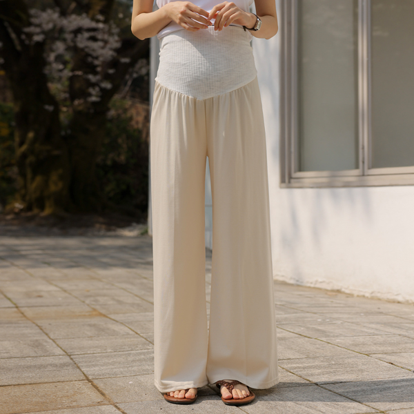 Maternity*Ice Wide Maternity Slacks