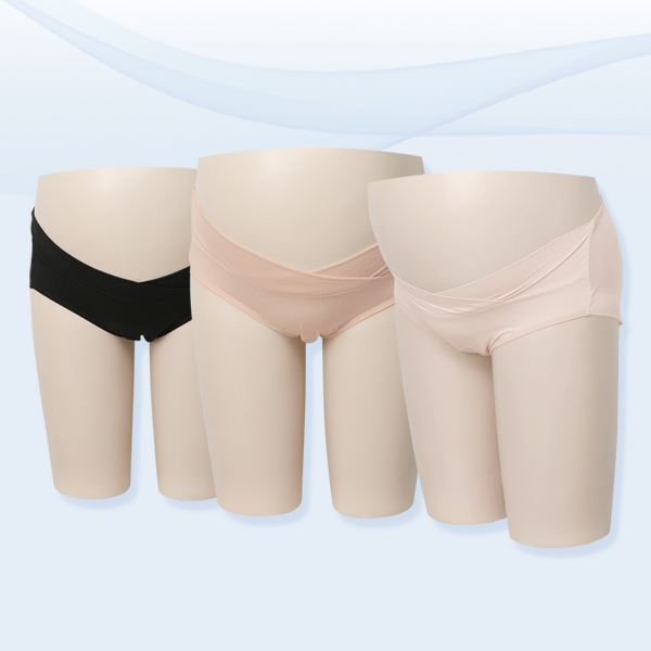 <font color="bb4b57"><b>[Free Shipping]</b></font><br> [Sugar Plum] Hamline Nude V-Lab/Maternity Panty 3-piece Set