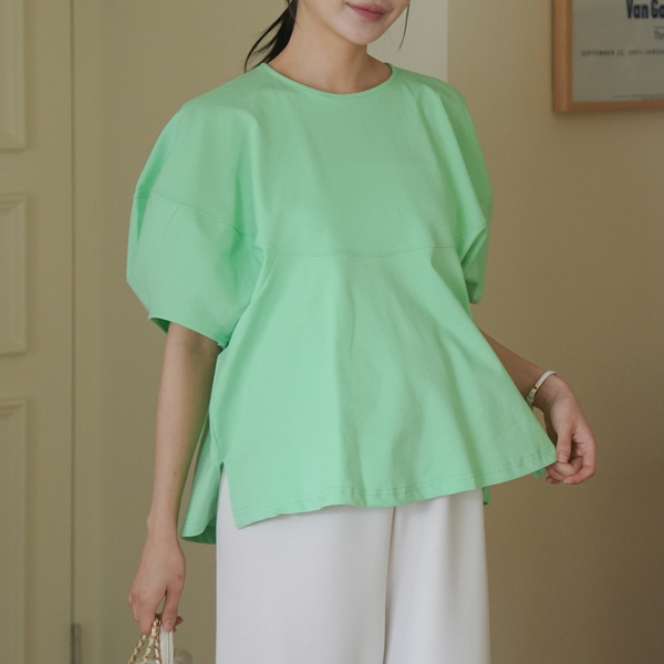 Maternity*Balloon Cooling Short Sleeves T-shirt